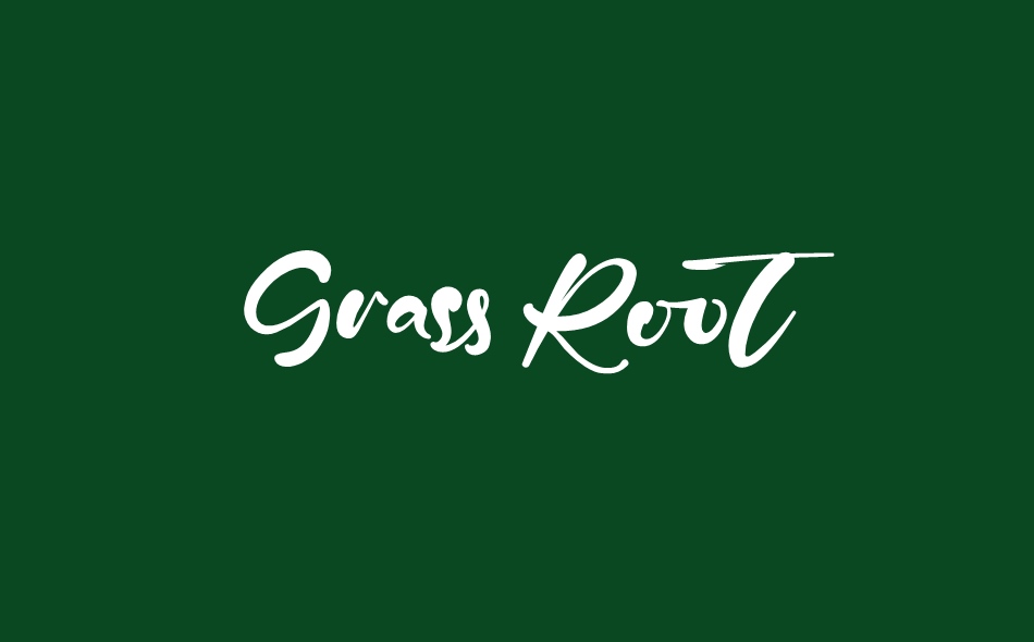 Grass Root font big