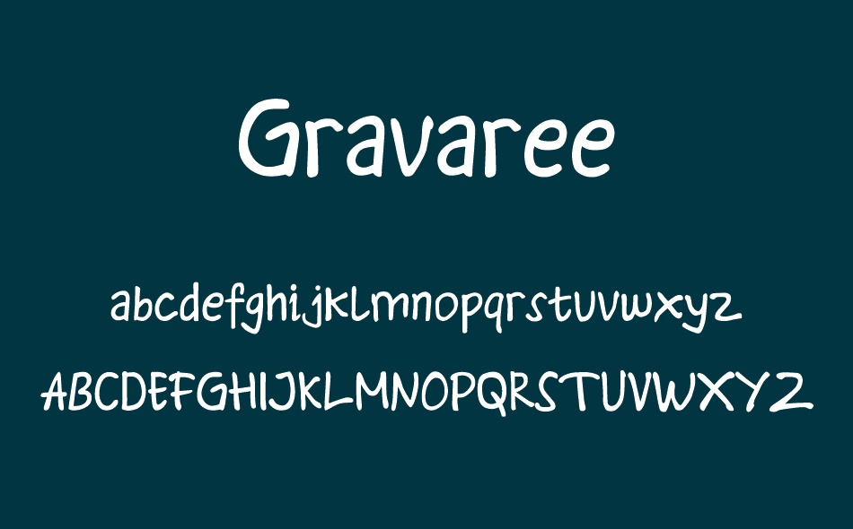 Gravaree font