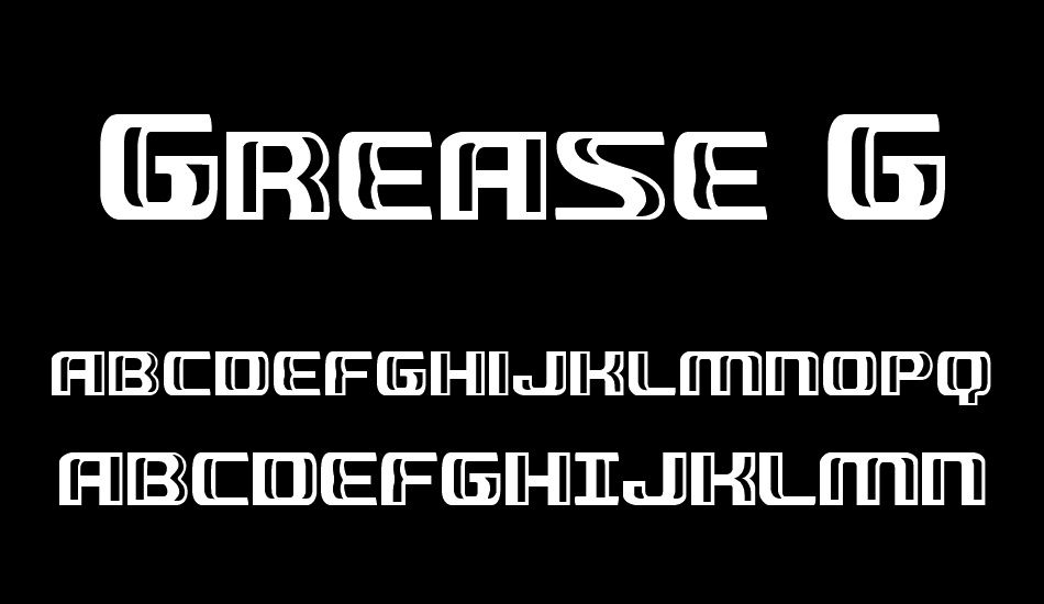 Grease Gun font