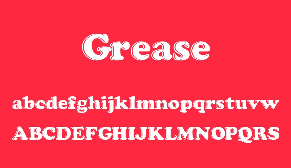 Grease free font
