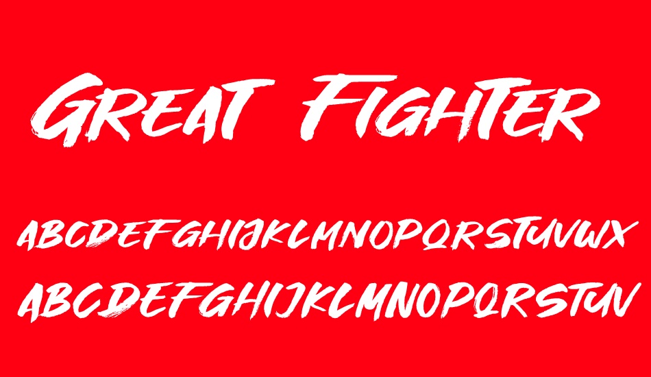 great-fighter font