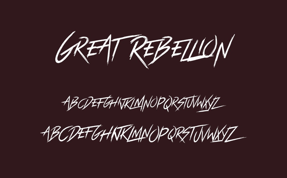 Great Rebellion font