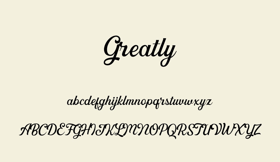 Greatly DEMO font