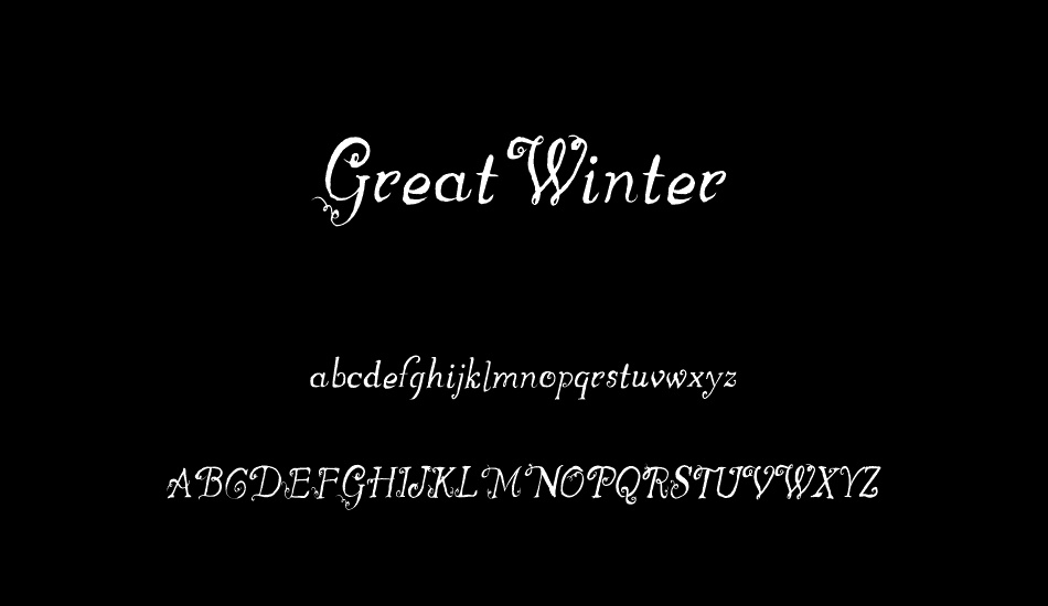 GreatWinter font