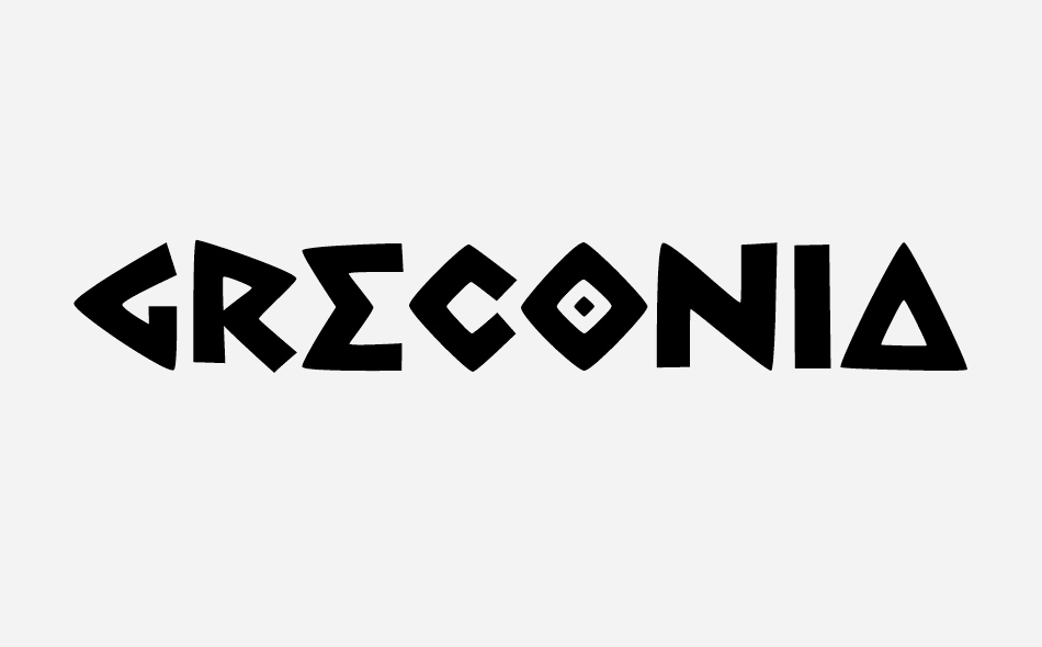 Greconian font big