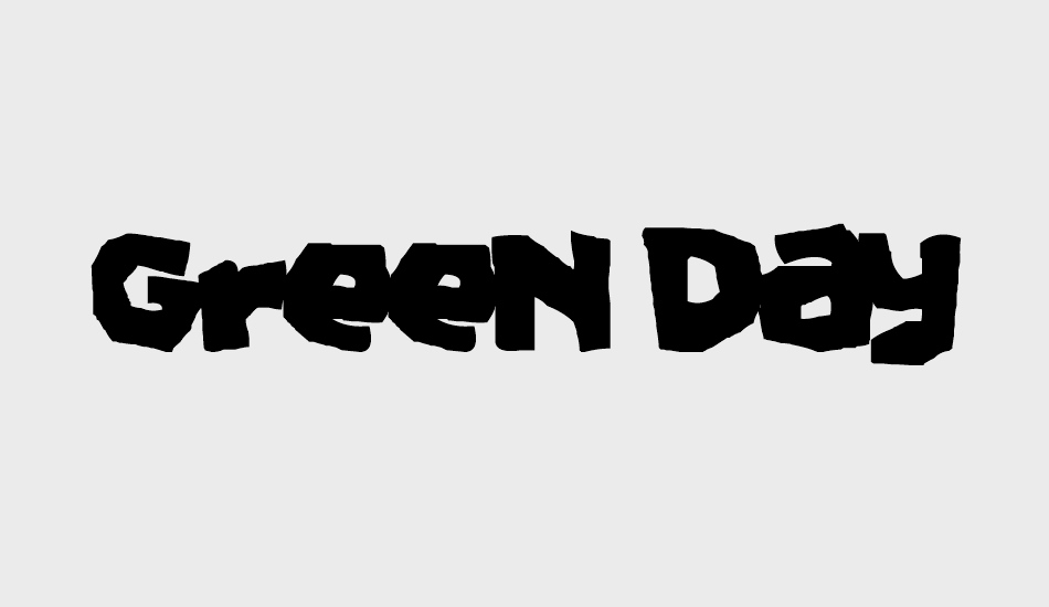Green Days font big