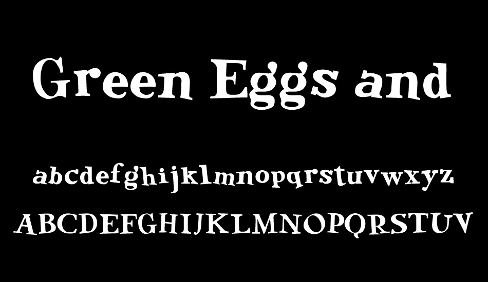 Green Eggs and Spam font