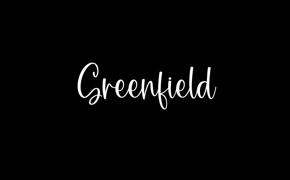 Greenfield font big