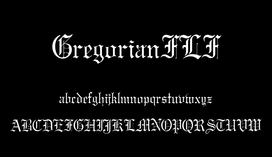 GregorianFLF font