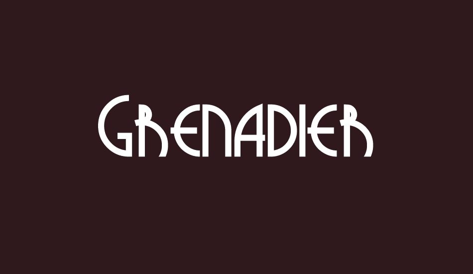 Grenadier font big