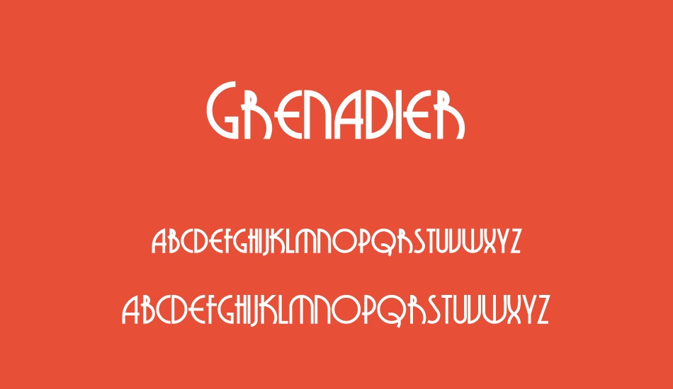Grenadier font