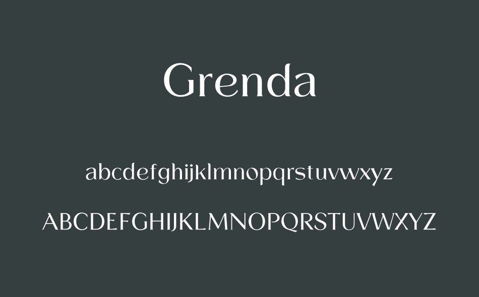 Grenda font