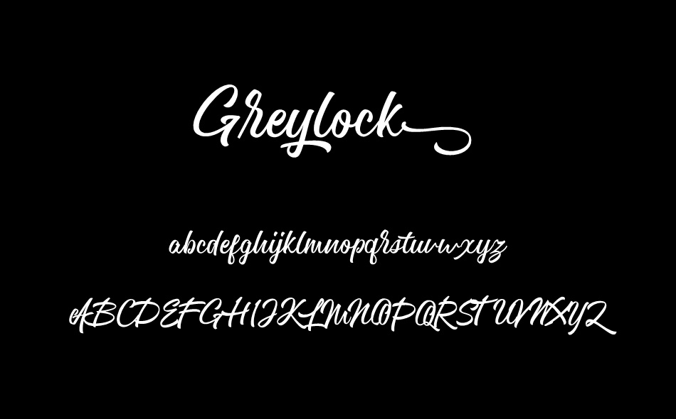 Greylock font