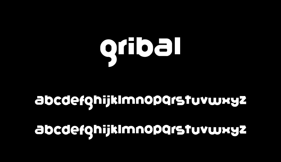 Gribal Regular Demo font