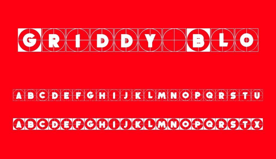 Griddy Blocks font