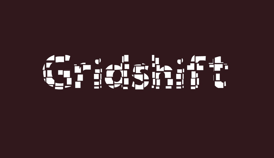 Gridshift font big