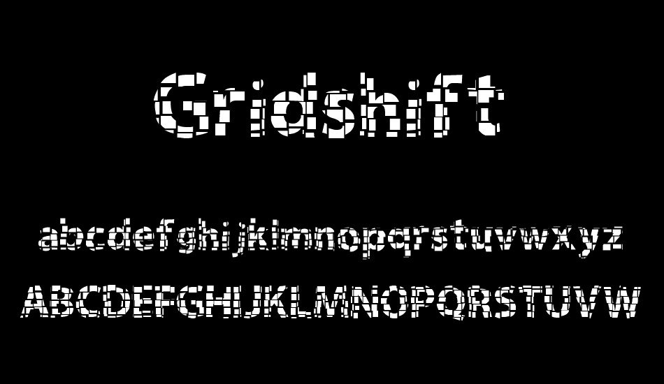 Gridshift font