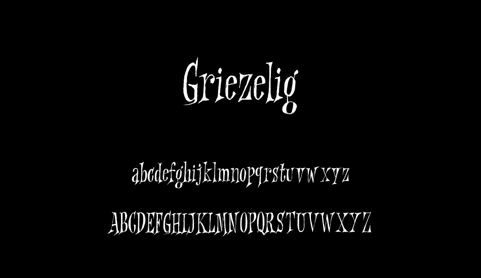 Griezelig DEMO font