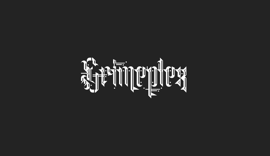 Grimeplex font big