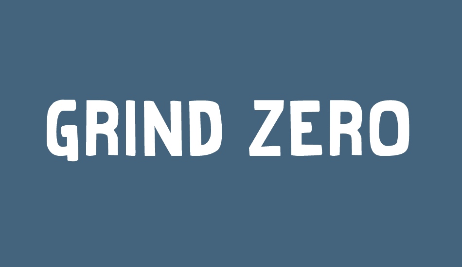 Grind Zero font big