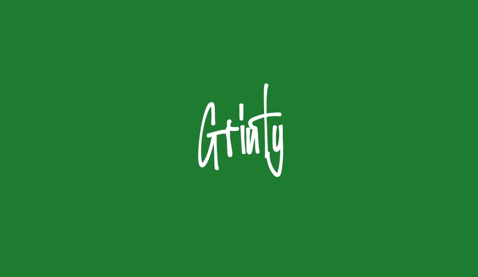 Grinty font big