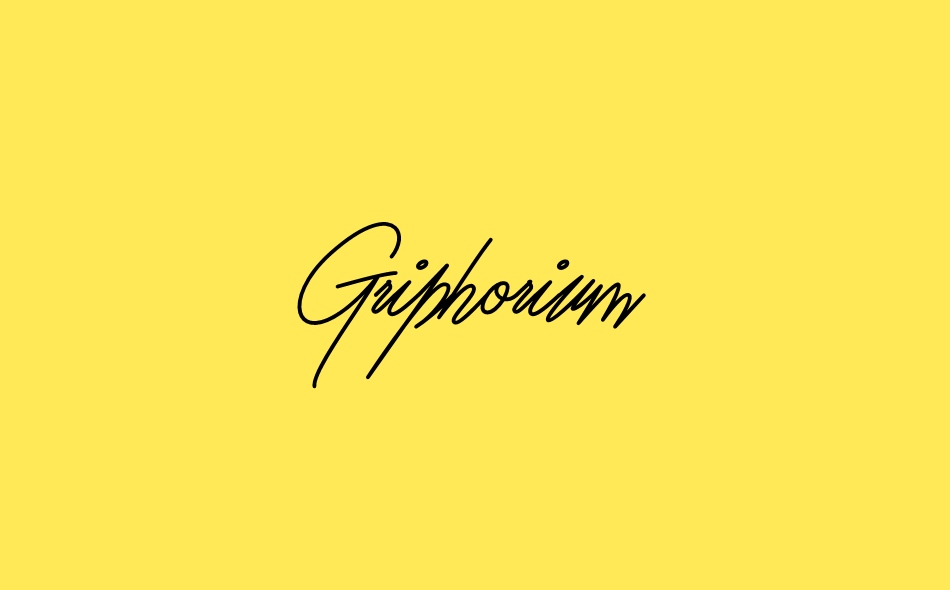 Griphorium font big