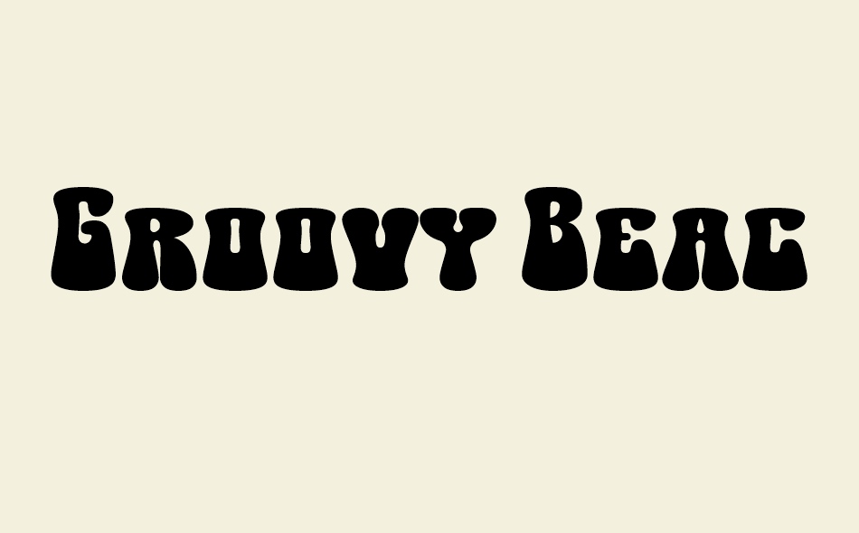 Groovy Beach font big