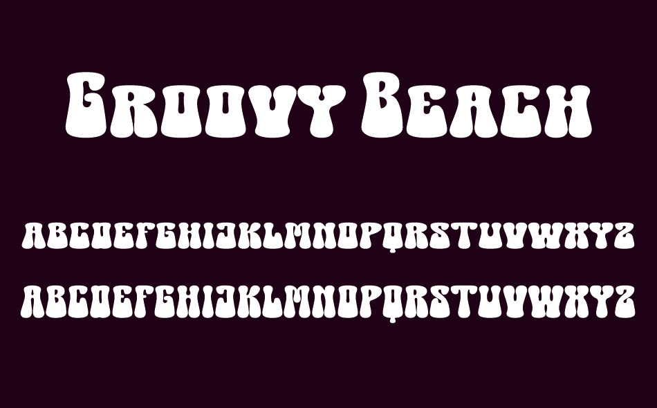 Groovy Beach font