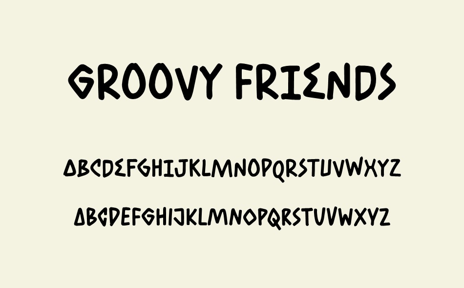 Groovy Friends font