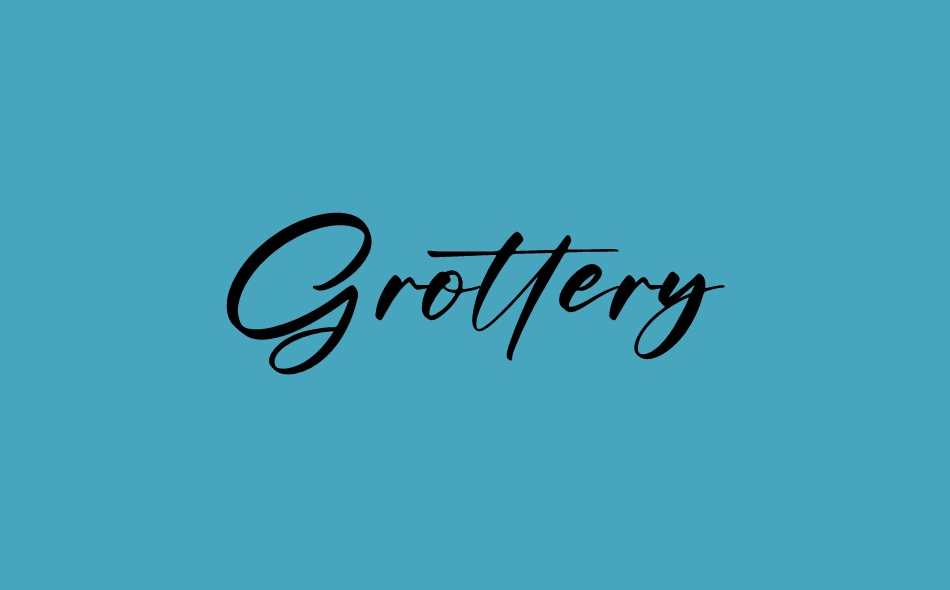 Grottery font big