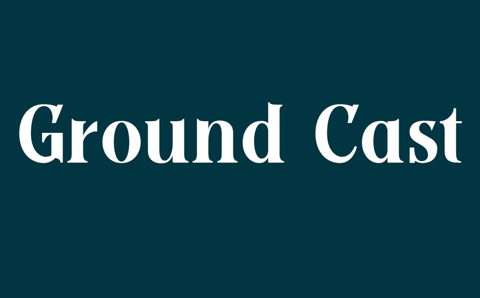 Ground Castle font big