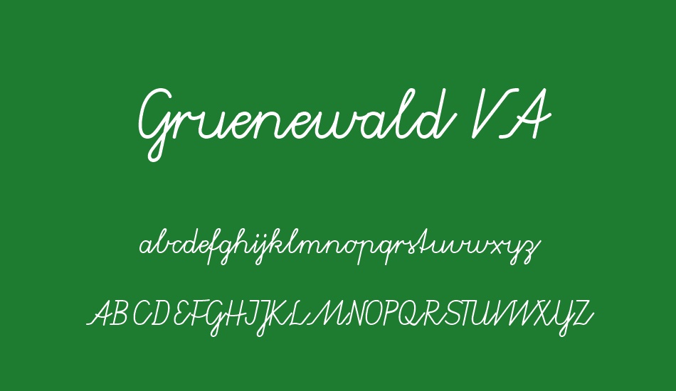 Gruenewald VA font