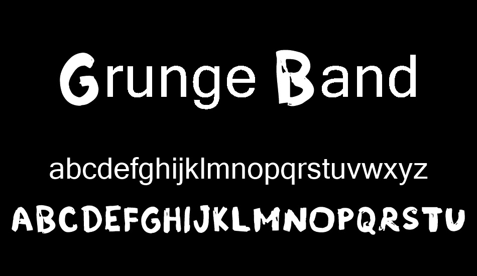 Grunge Band font
