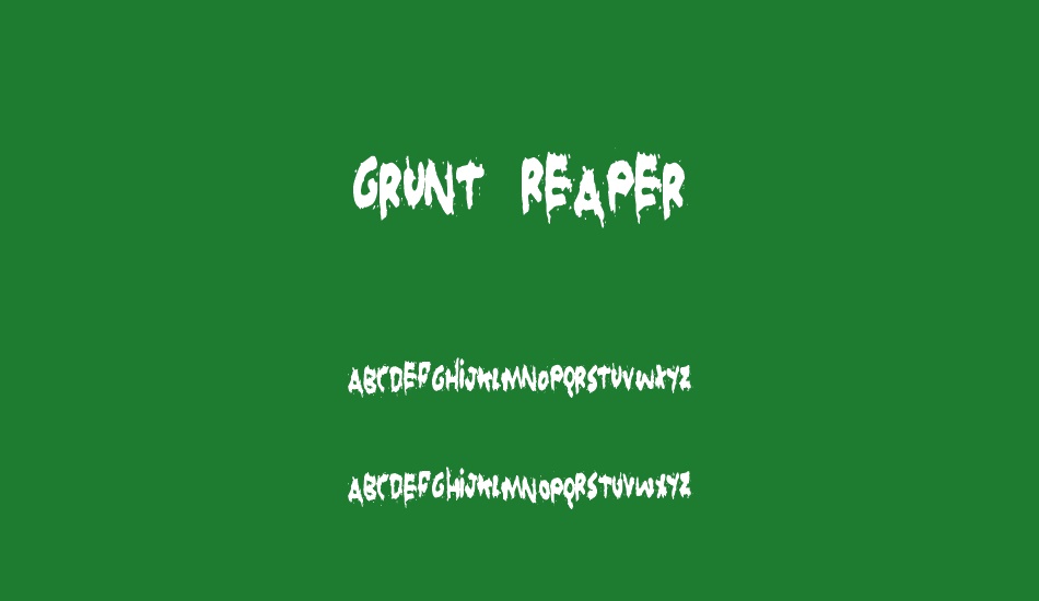 Grunt Reaper font