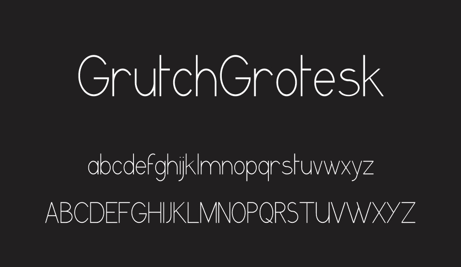 GrutchGrotesk font
