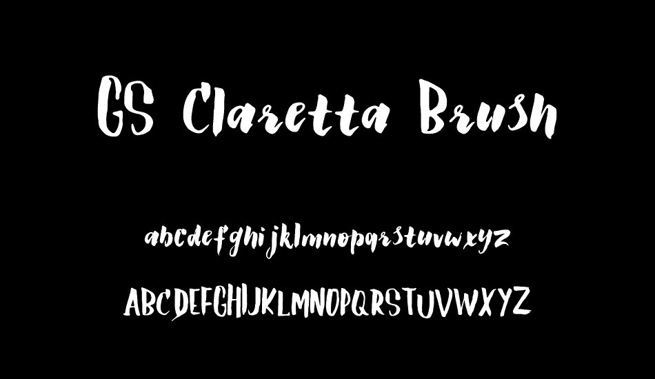 GS Claretta Brush font