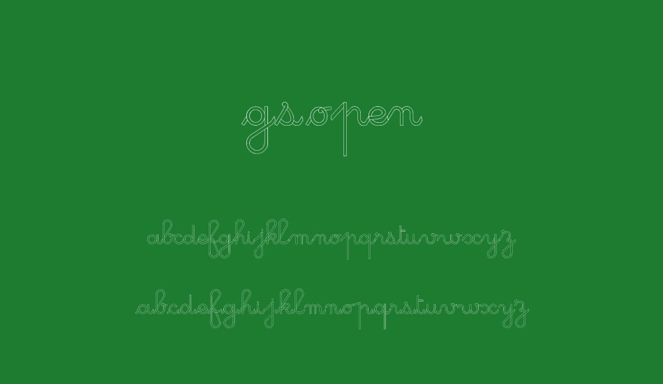 GS Open font
