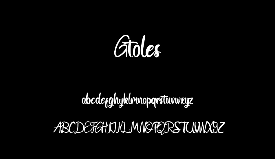 Gtoles font