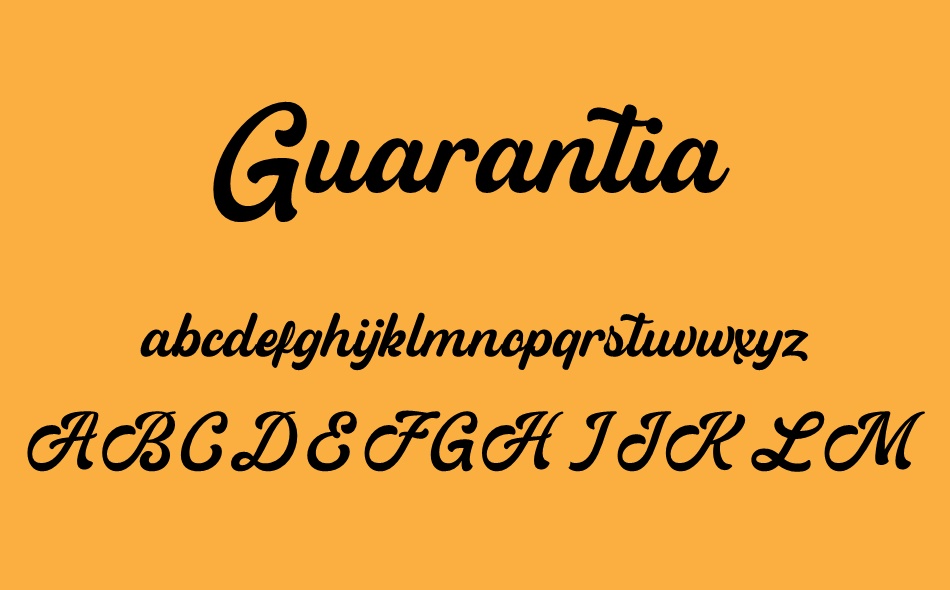 Guarantia font
