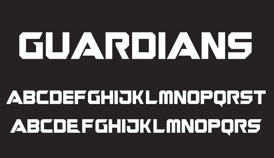 Guardians font