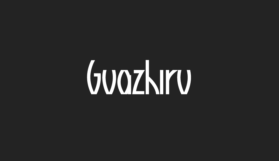 Guazhiru font big