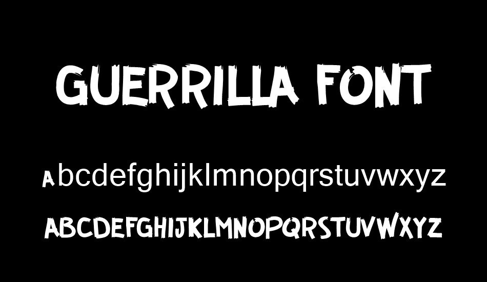 GUERRILLA FONT font