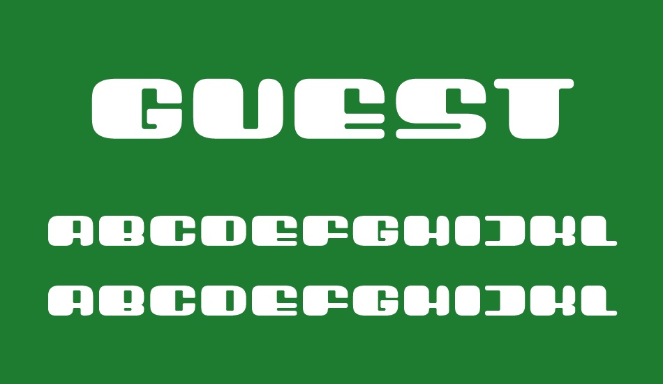 Guest font