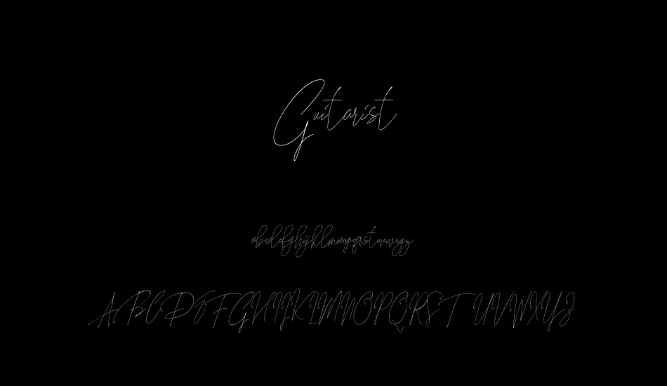 Guitarist Free font