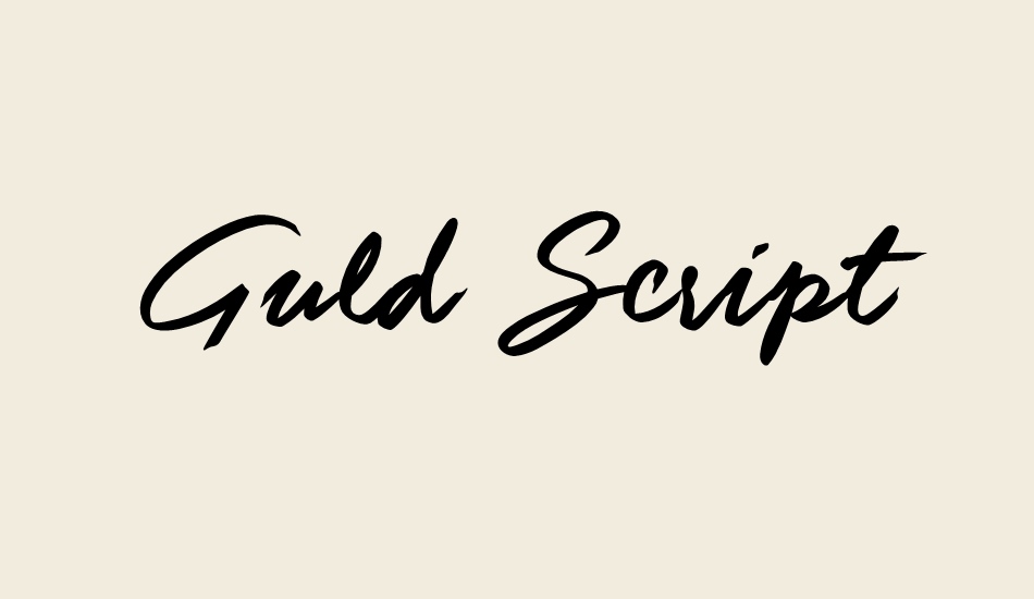 guld-script-personal-use-only font big