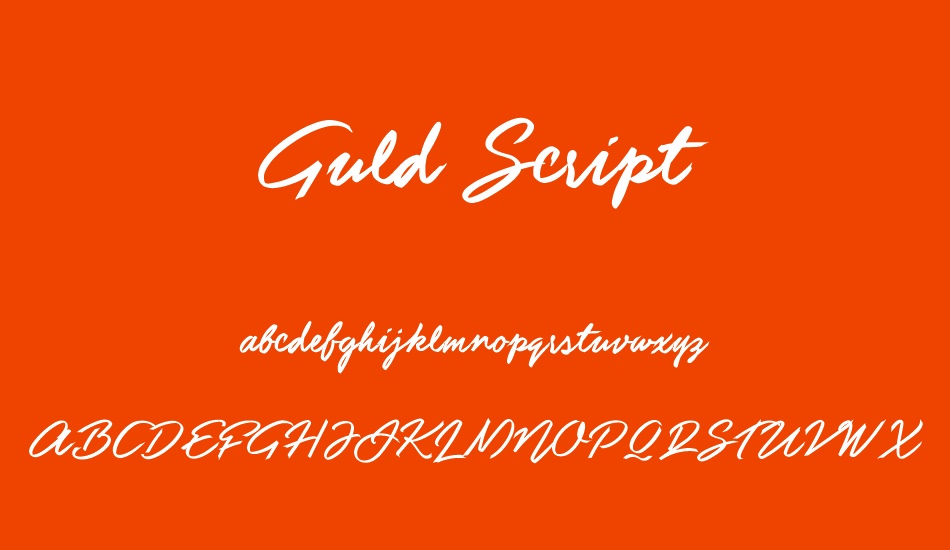 guld-script-personal-use-only font