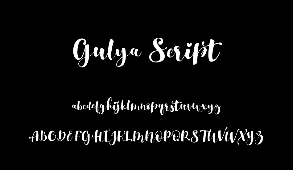 Gulya Script font