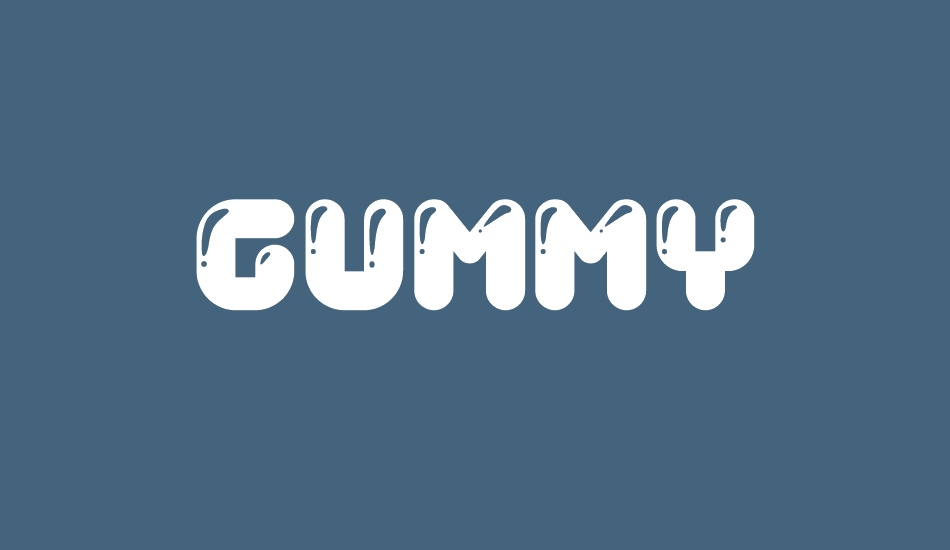 Gummy font big