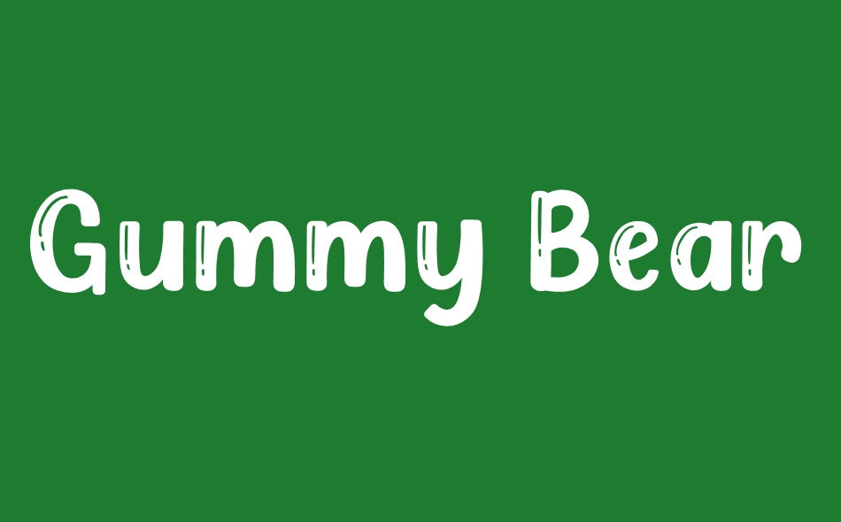 Gummy Bears font big