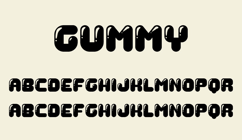 Gummy font